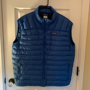 Patagonia Down Sweater Vest - Large Blue